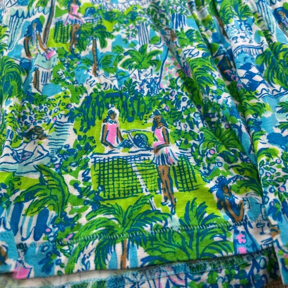 Lilly Pulitzer Women's Medium Long-Sleeved Multicolor Tunic Shirt - Picture 9 of 10